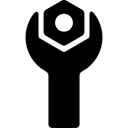 Гаечный ключ и гайка иконка