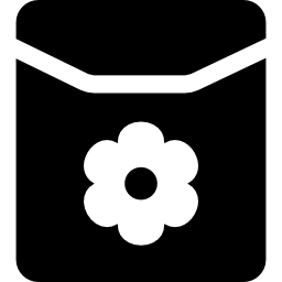 bloem zaadzak icoon