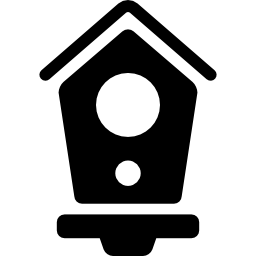 casa de madera para pájaros icono
