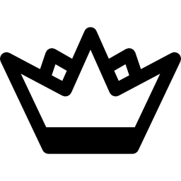 corona de princesa icono