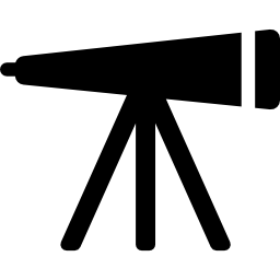 astronomia del telescopio icona