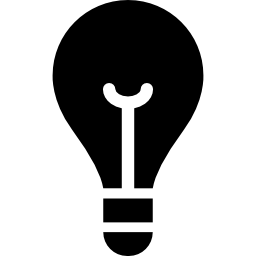 elettricità della lampadina icona