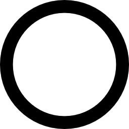 círculo vacío icono