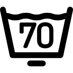 70 degree laundry icon