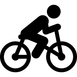 jeździec na rowerze ikona