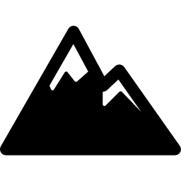 Snowed mountains icon
