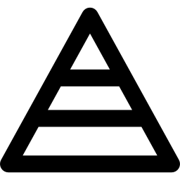 struktura piramidalna ikona