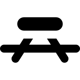 Picnic desk icon