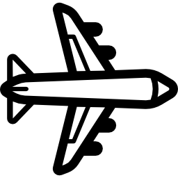 avión volando icono