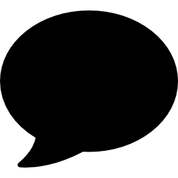 Black speech bubble icon