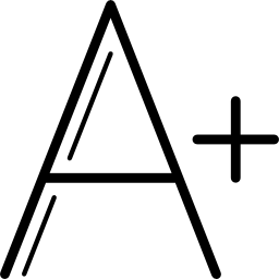 글꼴 크기 늘리기 icon