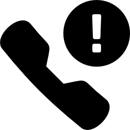 warnung telefon icon