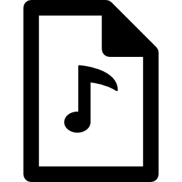 arquivo de música quaver Ícone