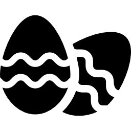 ovos listrados Ícone