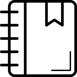 Bookmark agenda icon