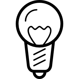 Shine light bulb icon