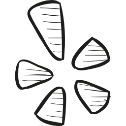 logo rysowania yelp ikona