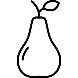 Груша с листом иконка