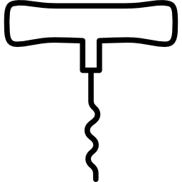 Corkscrew bottle icon