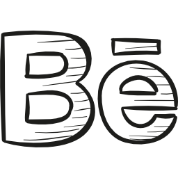 behance のロゴを描く icon