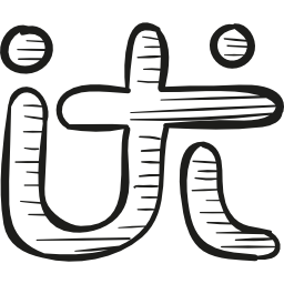 logo rysowania ushi ikona