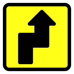 Curve arrow icon