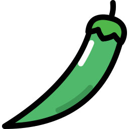 Green chili pepper icon