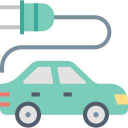 Electric car icon