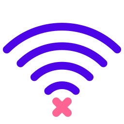 nessuna connessione wi-fi icona