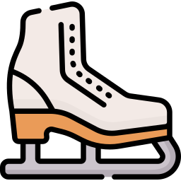 Ice skating shoes icon