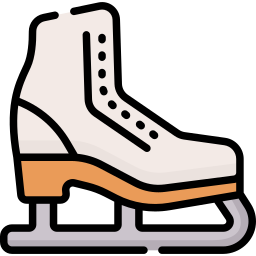 sapatos de patinação no gelo Ícone