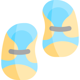 Baby shoes icon