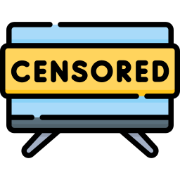 gecensureerd icoon