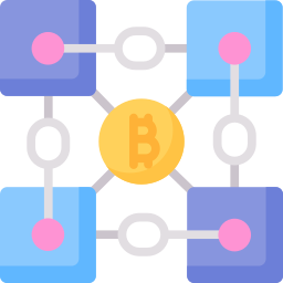 blockchain icoon