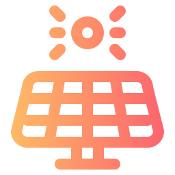 Solar panel icon