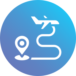 Flight route icon