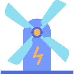 Wind energy icon