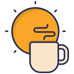 Morning coffee icon