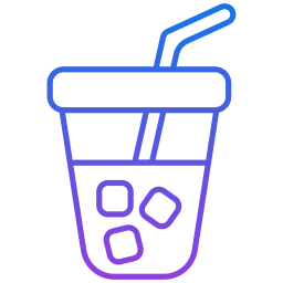 Ice coffee icon