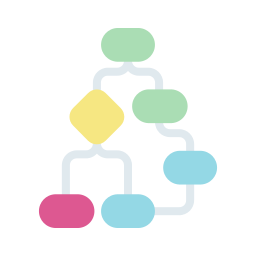 diagramma di flusso icona