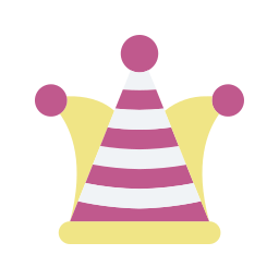 sombrero de payaso icono
