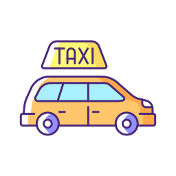 táxi minivan Ícone