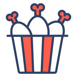 Chicken bucket icon