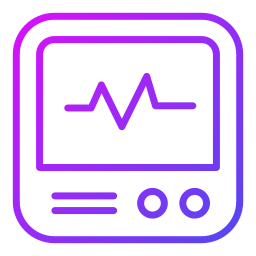 lectura de electrocardiograma icono