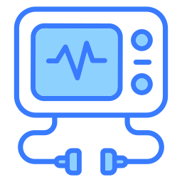 lectura de electrocardiograma icono