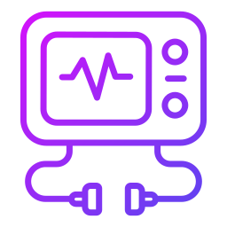 lectura de electrocardiograma icono