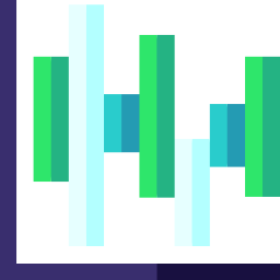 diagramme à bandes Icône