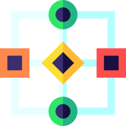 diagramma di flusso icona