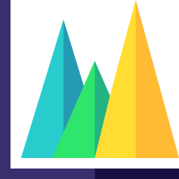 grafico a piramide icona