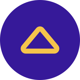 pulsante triangolo icona